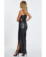 Quiz Women's One Shoulder Cut Out Maxi Dress