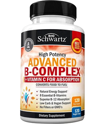 BioSchwartz Advanced B-Complex, 120 ct