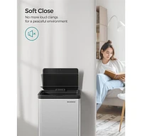Slickblue Motion Sensor 18-Gallon Trash Can for Hands-Free, Efficient Waste Management