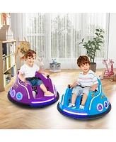 Sugift 12V Electric Ride On Car with Remote Control and Flashing Led Lights