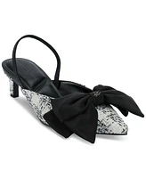 Karl Lagerfeld Paris Women's Sharla Bow Slingback Pumps