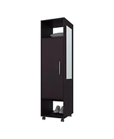 Fm Furniture Summit Wardrobe in melamine with mirror,door and open storage