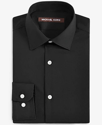 Michael Kors Big Boys Cotton Plain Button-Up Dress Shirt