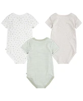 Huggies Baby Boys Organic Short Sleeve Bodysuits 3-Pack