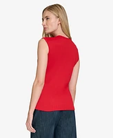 Tommy Hilfiger Women's Button-Trim Sleeveless Top