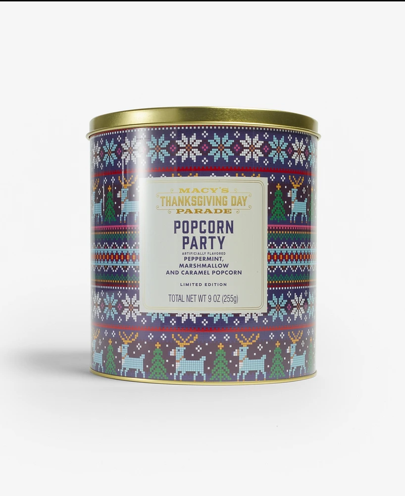 Macy's Thanksgiving Day Parade Tiptoe Reindeer Popcorn Tin, Created for Macy's