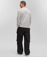 Mode of One Men's Long-Sleeve Relaxed Stripe T-Shirt, Created for Macy's