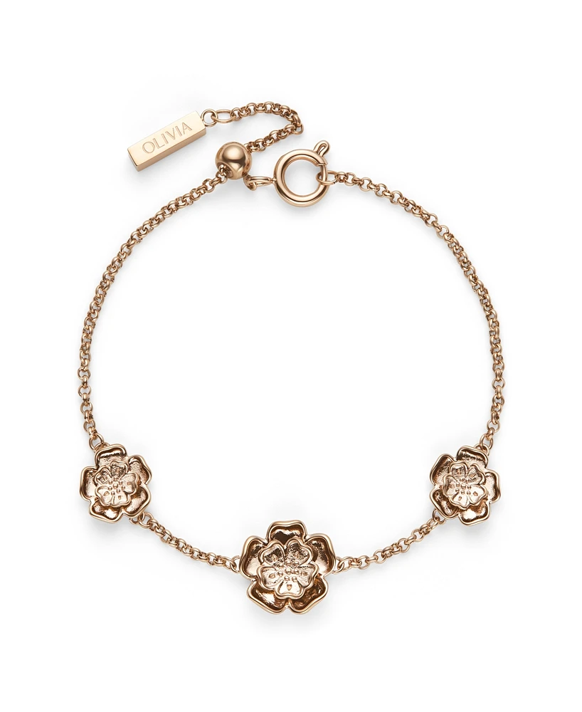 Olivia Burton Women's Tudor Rose Gold-Plated Bracelet