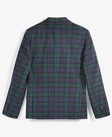 B by Brook Brothers Big Boys Plaid Double-Breasted Jacket