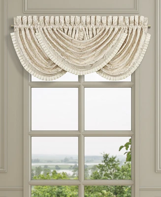 J Queen New York Villanova Window Waterfall Valance, 33" x 49"