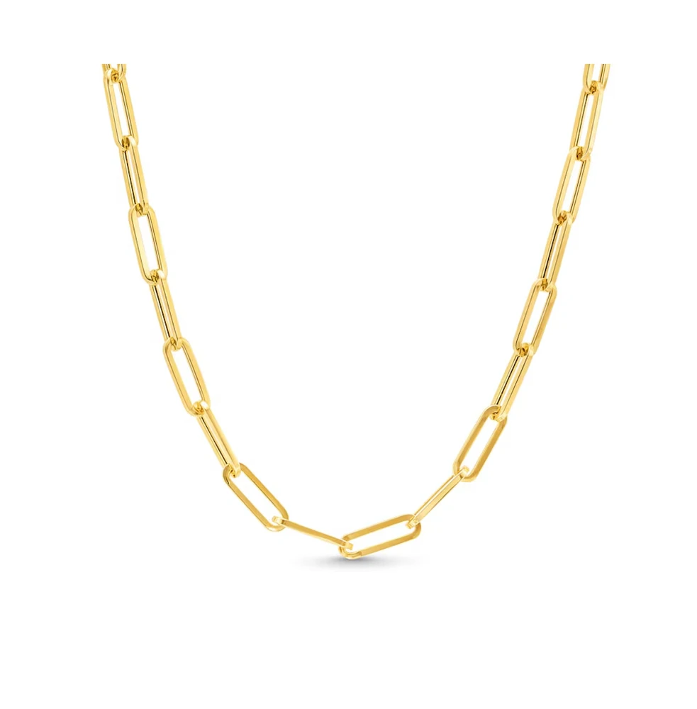 Hollywood Sensation Paperclip Link Necklace – Effortless Glamour for Any Occasion