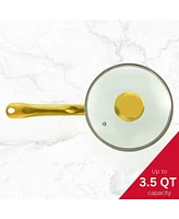 Holstein Housewares 3.5QT Ceramic Nonstick Sauce Pan