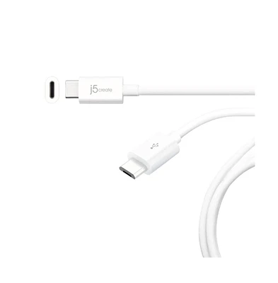 j5create JUCX09 USB2.0 Type-c to Micro-b Cable, 6ft