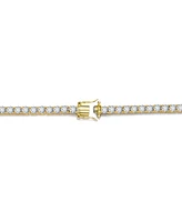 Rachel Glauber Cubic Zirconia 4mm magnetic lock Tennis Bracelet