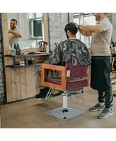 Sugift Hydraulic Barber Chair Salon Chair for Hair Stylist with 360 Degrees Swivel