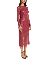 Donna Morgan Women's Sequined Midi Dress