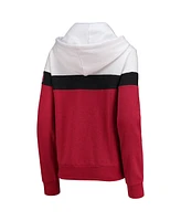 5th & Ocean Women's White Atlanta United Fc Fleece Colorblock Full-Zip Hoodie Jacket