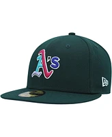 New Era Men's Green Oakland Athletics 1989 World Series Polar Lights 59FIFTY Fitted Hat