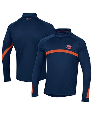 Under Armour Men's Navy Auburn Tigers Game Day Raglan Quarter-Zip Top