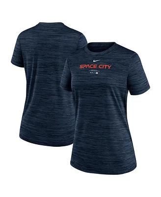 Nike Women's Navy Houston Astros City Connect Practice Velocity T-Shirt