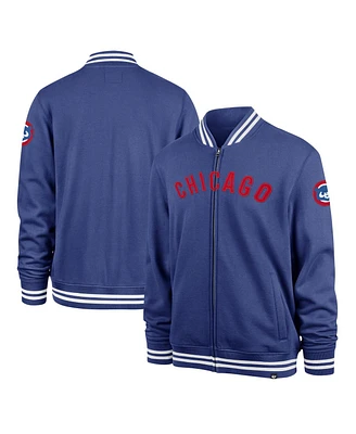 '47 Brand Men's Royal Chicago Cubs Wax Pack Pro Camden Full-Zip Track Jacket