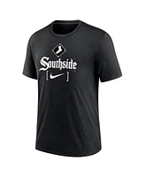 Nike Men's Heather Black Chicago White Sox City Connect Tri-Blend T-Shirt