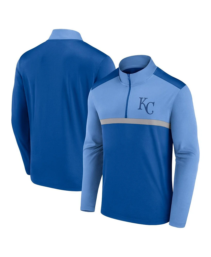 Fanatics Men's Royal Kansas City Royals Unstoppable Quarter-Zip Top