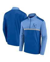 Fanatics Men's Royal Kansas City Royals Unstoppable Quarter-Zip Top