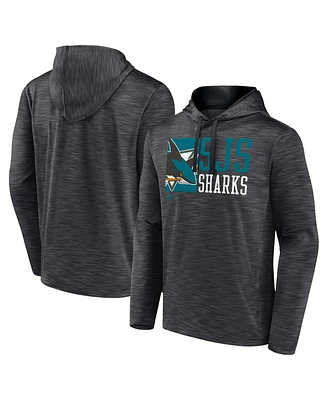 Fanatics Men's Charcoal San Jose Sharks Never Quit Pullover Hoodie