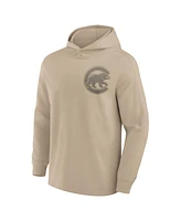 Fanatics Men's Khaki Chicago Cubs Elements Lightweight Fleece Hoodie