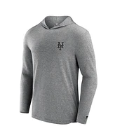 Fanatics Men's Gray New York Mets Front Office Tech Lightweight Hoodie T-Shirt