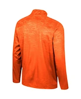 Colosseum Men's Orange Miami Hurricanes The Machine Half-Zip Jacket