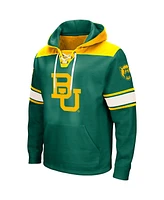 Colosseum Men's Green Baylor Bears 2.0 Lace-Up Pullover Hoodie