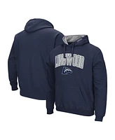 Colosseum Men's Navy Longwood Lancers Isle Pullover Hoodie