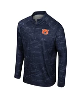 Colosseum Men's Navy Auburn Tigers Carson Raglan Quarter-Zip Jacket