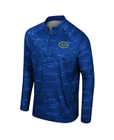 Colosseum Men's Royal Florida Gators Carson Raglan Quarter-Zip Jacket