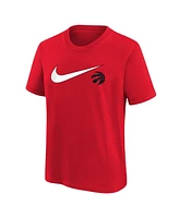 Nike Big Boys and Girls Red Toronto Raptors Swoosh T-Shirt