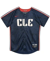 Nike Little Boys and Girls Shane Bieber Navy Cleveland Guardians 2024 City Connect Limited Jersey