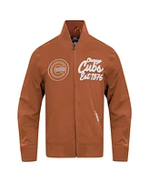 Pro Standard Men's Brown Chicago Cubs Paint The City Twill Full-Zip Jacket