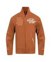 Pro Standard Men's Brown San Diego Padres Paint The City Twill Full-Zip Jacket