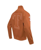 Pro Standard Men's Brown Texas Rangers Paint The City Twill Full-Zip Jacket