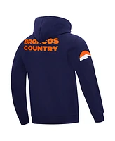 Pro Standard Men's Navy Denver Broncos Frozen Pullover Hoodie