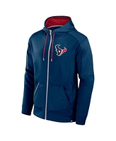 Fanatics Men's Navy Houston Texans Defender Full-Zip Hoodie