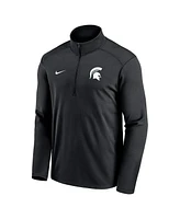 Nike Men's Black Michigan State Spartans Primetime Pacer Performance Half-Zip Top