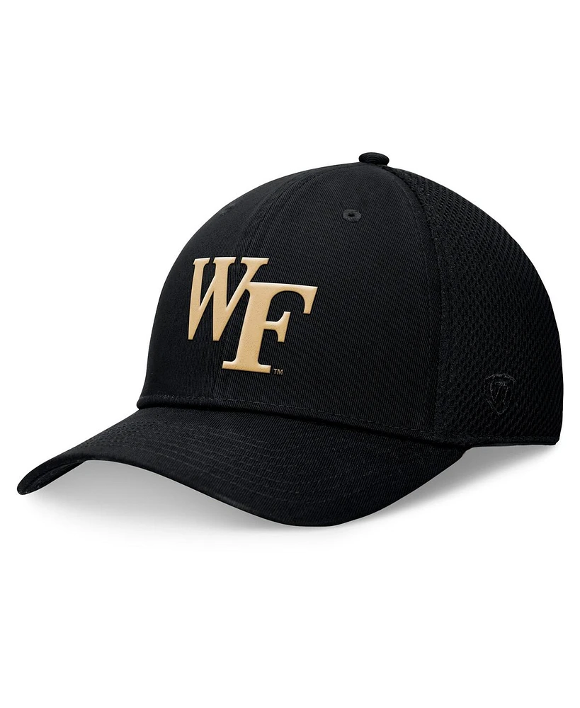 Top of the World Men's Black Wake Forest Demon Deacons Spacer Flex Hat