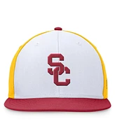 Top of the World Men's White/Cardinal Usc Trojans Tri-Tone Heritage Collector Fitted Hat
