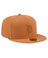 New Era Men's Brown Detroit Tigers Color Pack 59FIFTY Fitted Hat