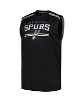 Fanatics Men's Black San Antonio Spurs Big Tall Birdseye Muscle Tank Top