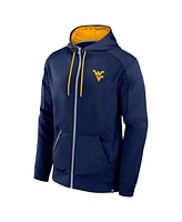 Fanatics Men's Navy West Virginia Mountaineers Defender Full-Zip Hoodie