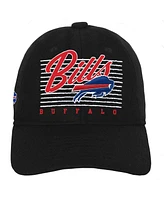 Outerstuff Big Boys and Girls Black Buffalo Bills Retro Wooly Adjustable Hat